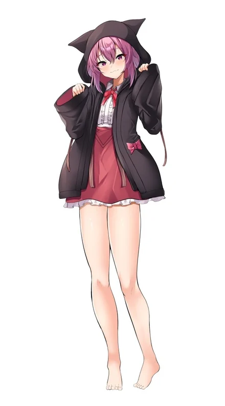 紫发神秘少女索蕾妮亚全身立绘