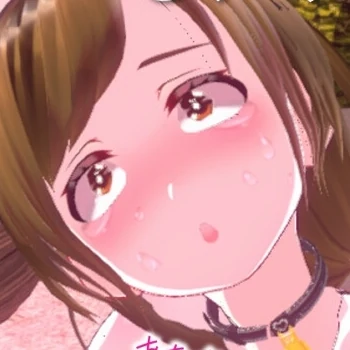 棕色短发的おっとりちゃん面部特写
