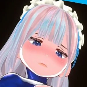 银蓝色短发、蓝色眼睛的クールちゃん头像